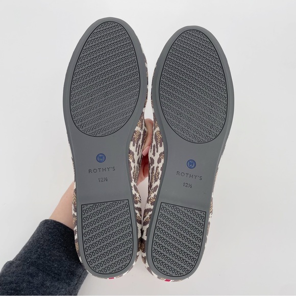 Rothy's Leopard Print Flats with Red and Blue Accents - Picture 6 of 6